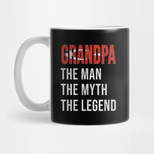 Grand Father Turkish Grandpa The Man The Myth The Legend - Gift for Turkish Dad With Roots From  Turkey Mug